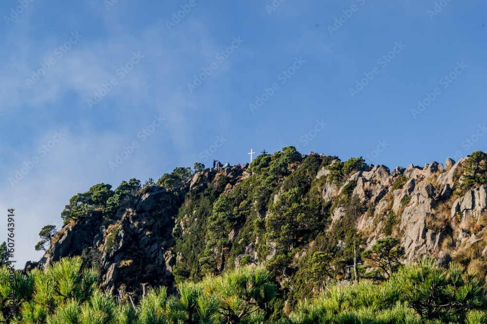 Beautiful landscape of the peak of a mountain named Pico del Aguila in Ajusco, Mexico Beautiful landscape of the peak of a mountain named Pico del Aguila in Ajusco, Mexico