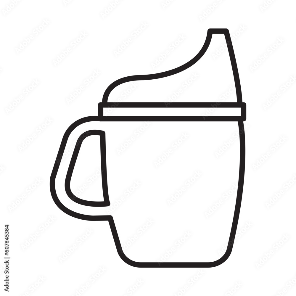 BABY TUMBLER design vector icon design vector line icon svg BABY TUMBLER design vector icon design vector line icon svg