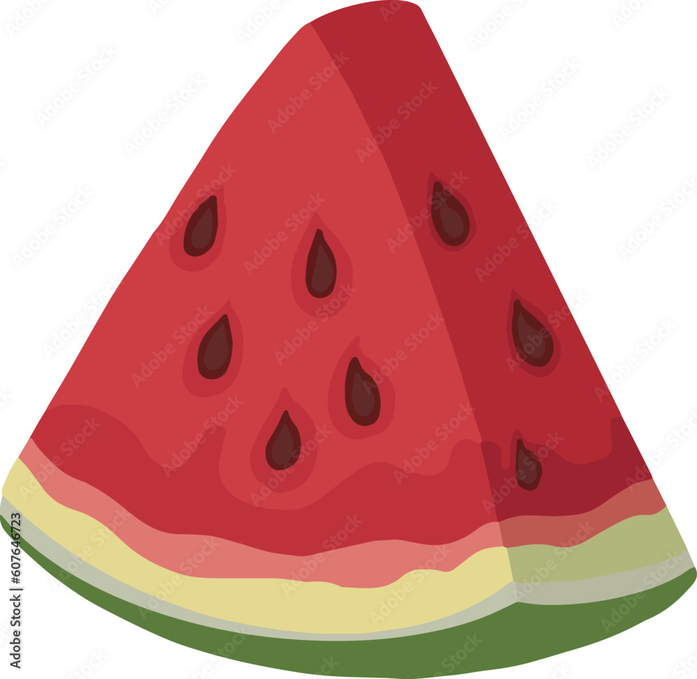 Picture slice of watermelon summer fruit illustration Picture slice of watermelon summer fruit illustration