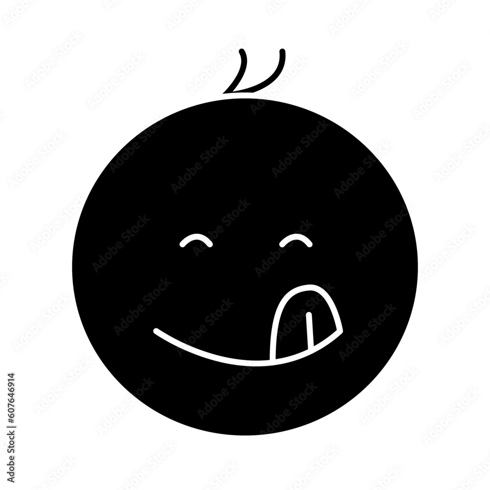 Solid HAPPY FULL BABY design vector icon design vector line icon svg Solid HAPPY FULL BABY design vector icon design vector line icon svg