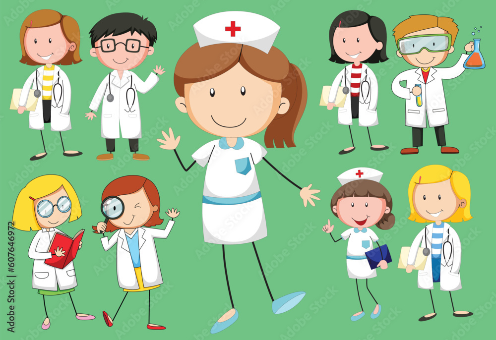 Nurses and doctors vector by the greatest graphics Nurses and doctors vector by the greatest graphics