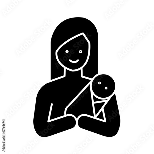 Solid LULL A BABY design vector icon design vector line icon svg