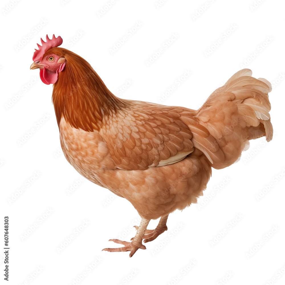 chicken isolated on white