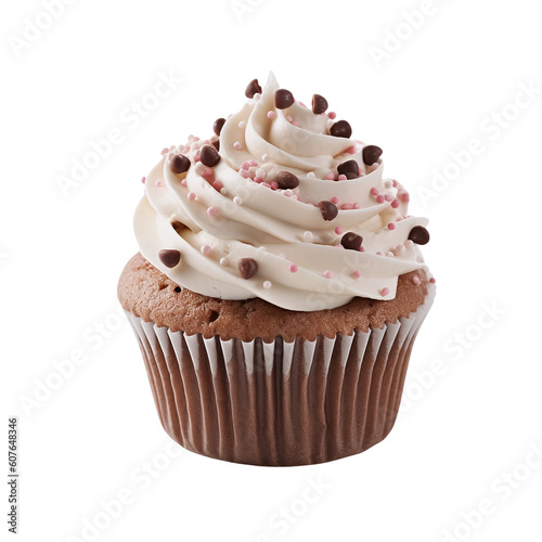 chocolate cupcake with frosting