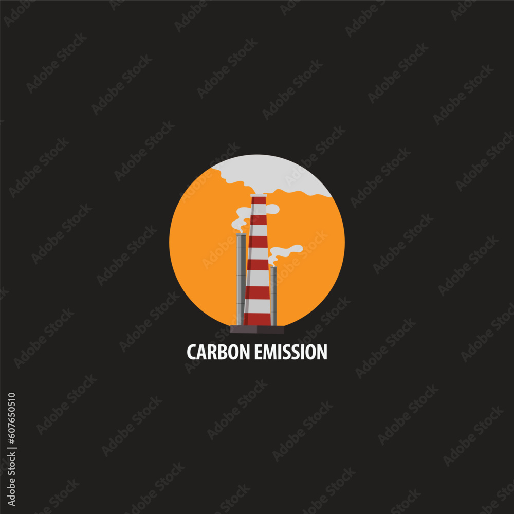 Air pollution with co2 gas emissions factory smog vector image