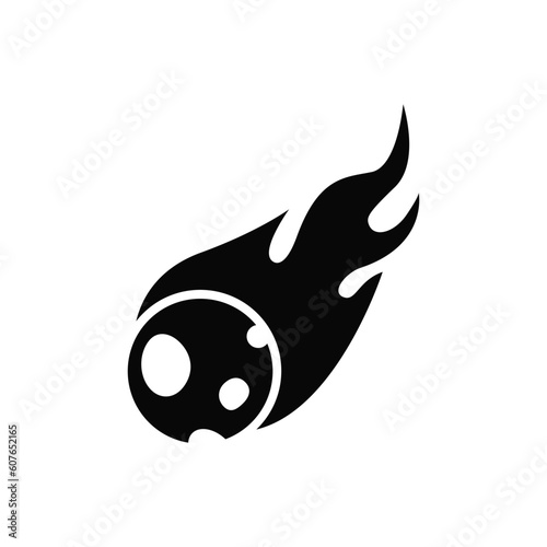 Meteor icon vector design trendy