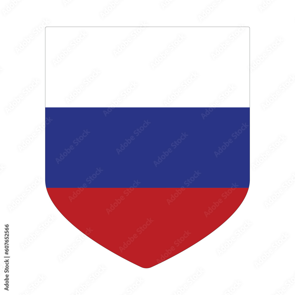 Russian flag in shape. Flag of Russia in shape. Russian flag in shape. Flag of Russia in shape.