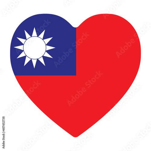Free Download Flag of Taiwan in shape. Taiwan flag in shape.  - GFXLoad