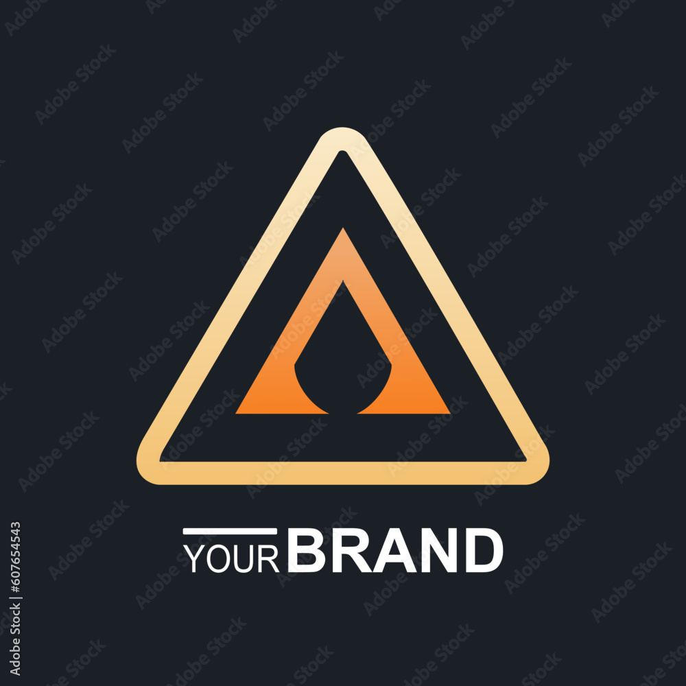 simple and easy to remember logo with orange and gold color composition simple and easy to remember logo with orange and gold color composition