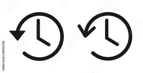 Account history icon vector, Clock, time icon vector illustration for your websites, apps , UI and UX