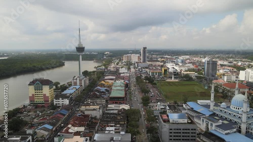 The aerial view of Kuantan in Malaysia photo