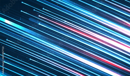Blue light streak  fiber optic  speed line  futuristic background for 5g or 6g technology wireless data transmission  high-speed internet in abstract. internet network concept. vector design.