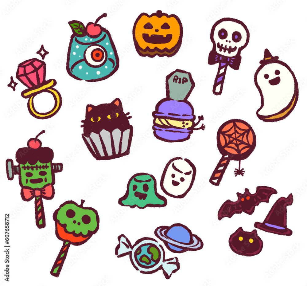 Fototapeta premium ハロウィンのお菓子