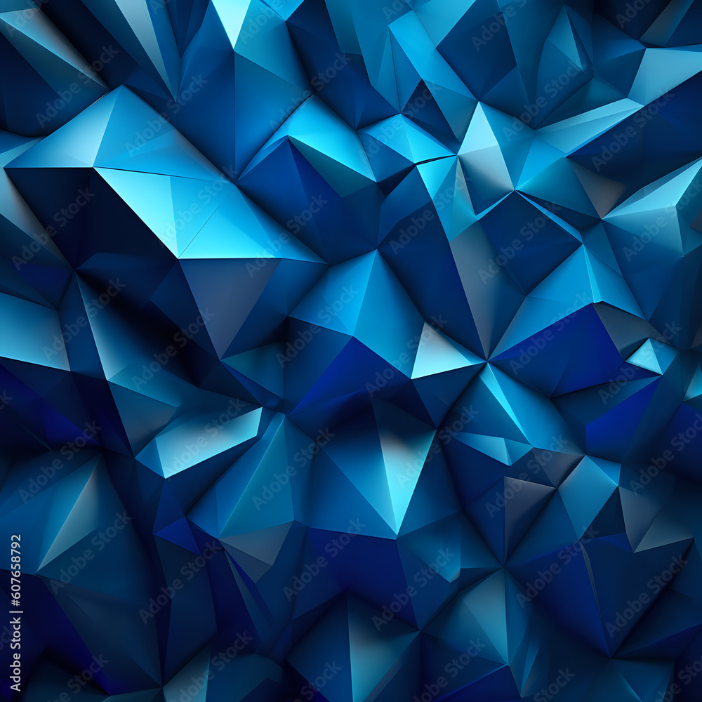 Fototapeta premium abstract blue background, concept, style, blue, shape, AI generated 
