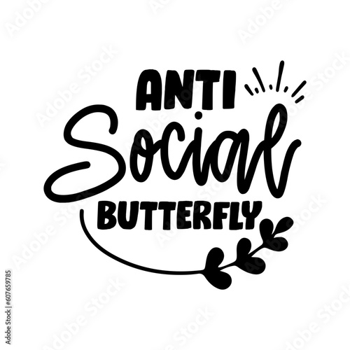 Antisocial Butterfly SVG