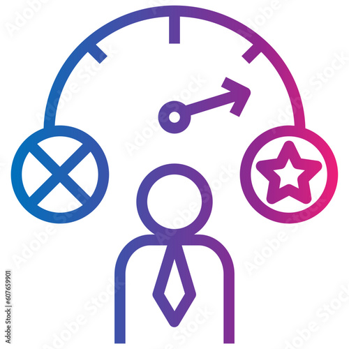 achievement gradient style icon