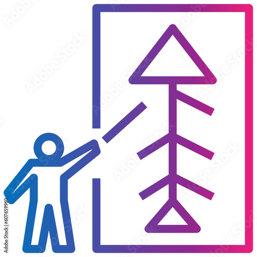 archaeologist gradient style icon