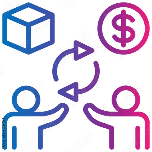 buyer gradient style icon