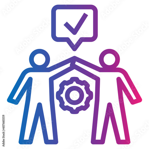 cooperate gradient style icon
