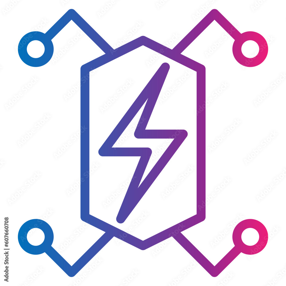 energy gradient style icon energy gradient style icon