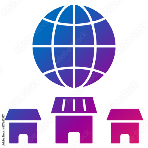 globalization gradient style icon