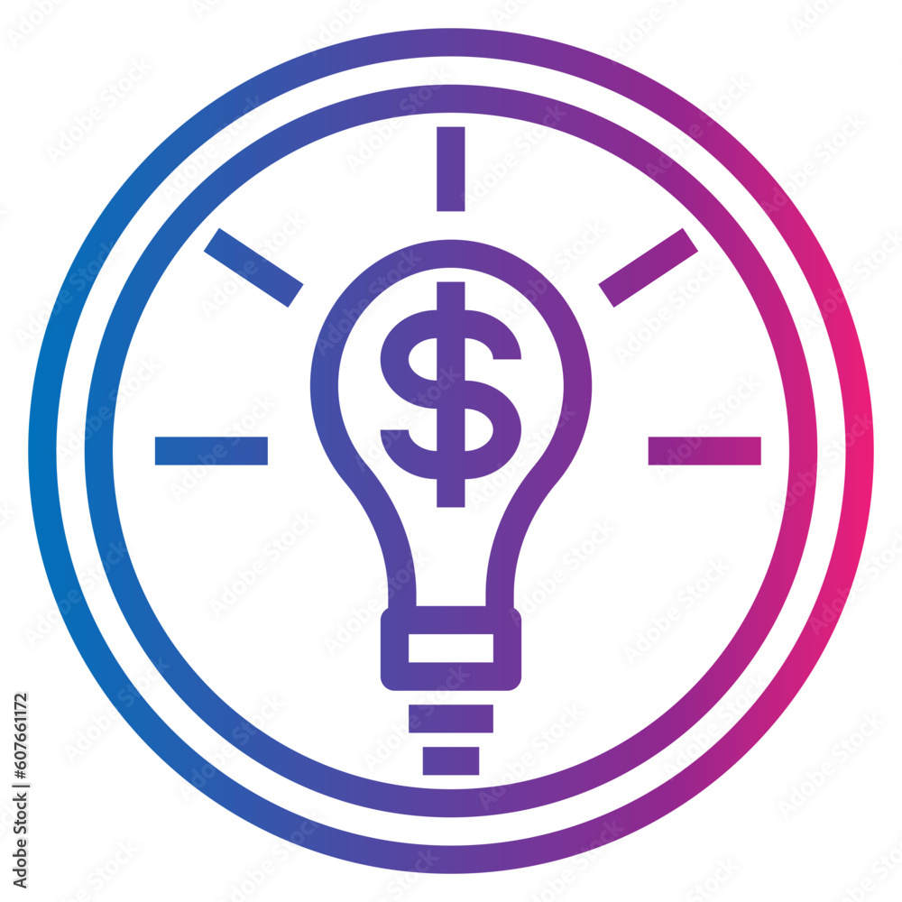 idea gradient style icon idea gradient style icon