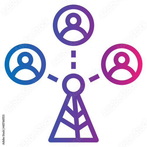 hotspot gradient style icon