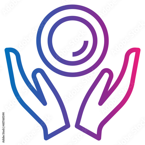 lack of food gradient style icon