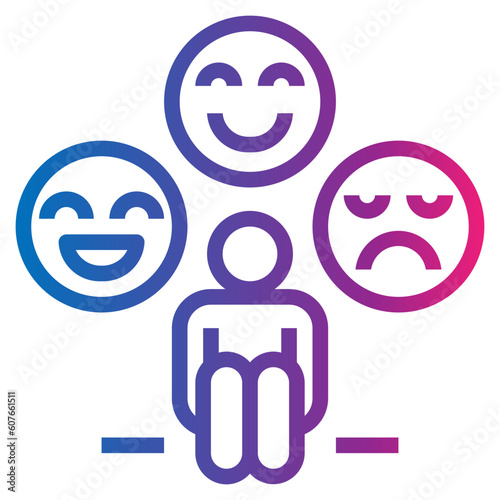 mood gradient style icon