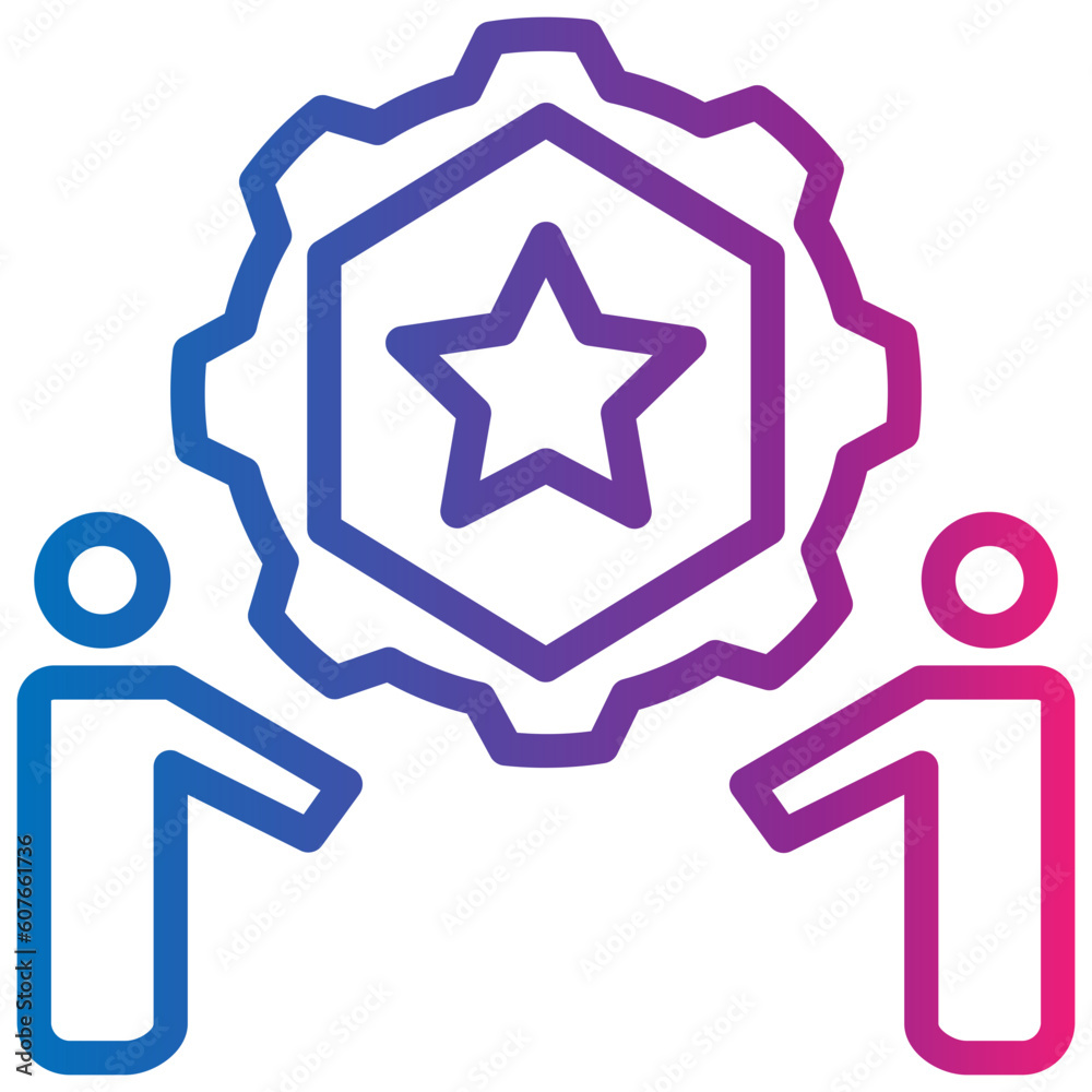 partner gradient style icon partner gradient style icon