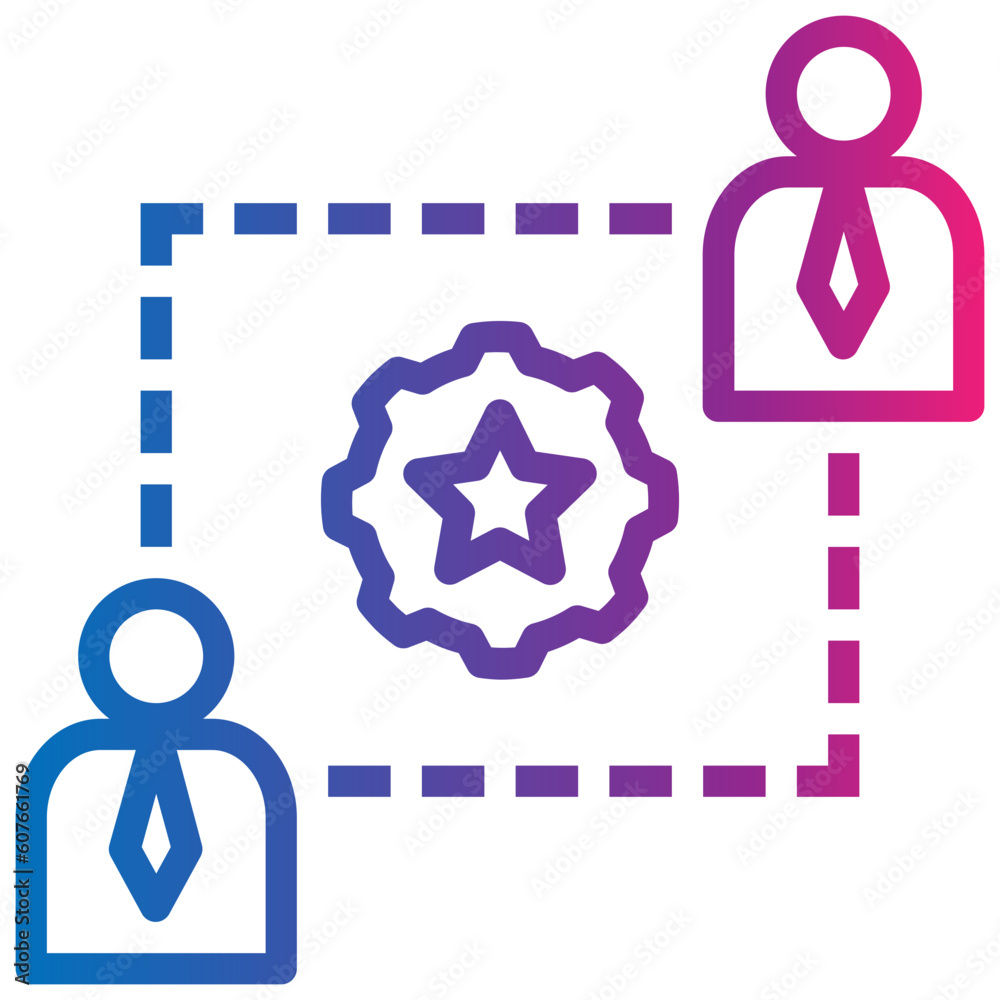 partner gradient style icon partner gradient style icon
