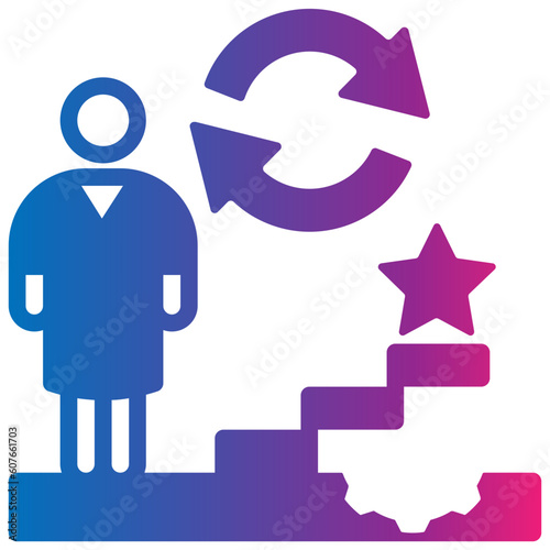 nobel gradient style icon