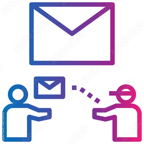 postman gradient style icon