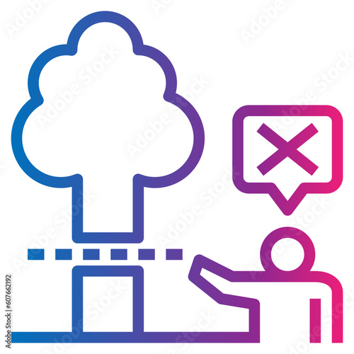 resist gradient style icon