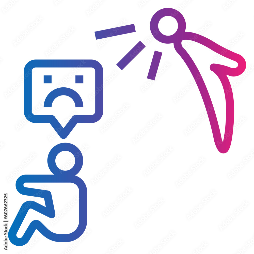 shout gradient style icon shout gradient style icon