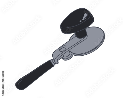 key for seaming cans, vector illustration