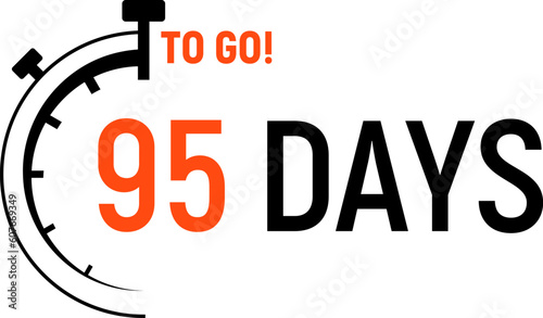 Countdown days left banner. Count time sale. Days to go. Vector illustration.