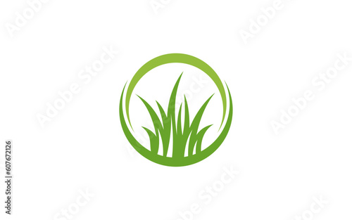 Grass lawn Care logo design