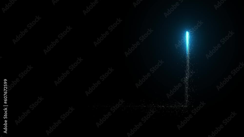 Neon frame Animation On Black Background