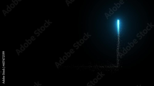 Neon frame Animation On Black Background