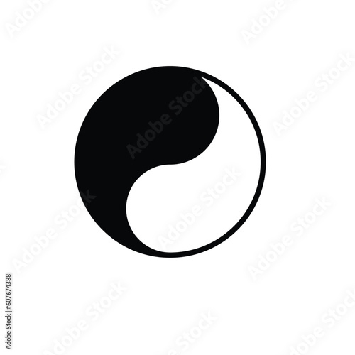 yin yang symbol made of spheres