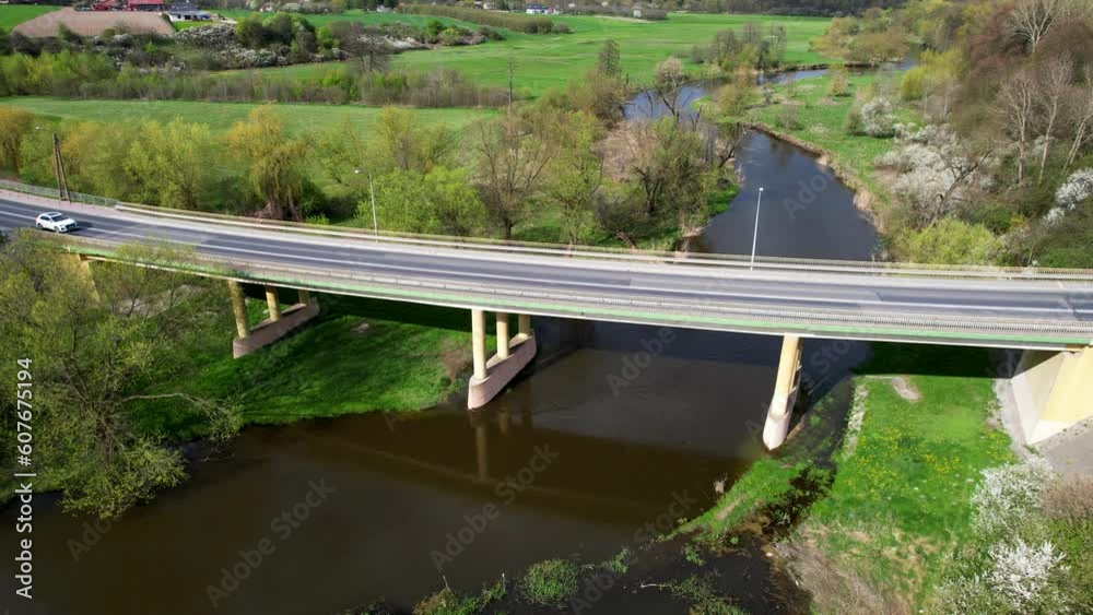 custom made wallpaper toronto digitalThe old bridge in the city of Łęczna, the bridge on the bend and downhill slope