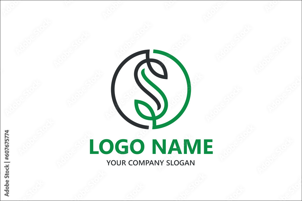 S letter shape vector logo template S letter shape vector logo template