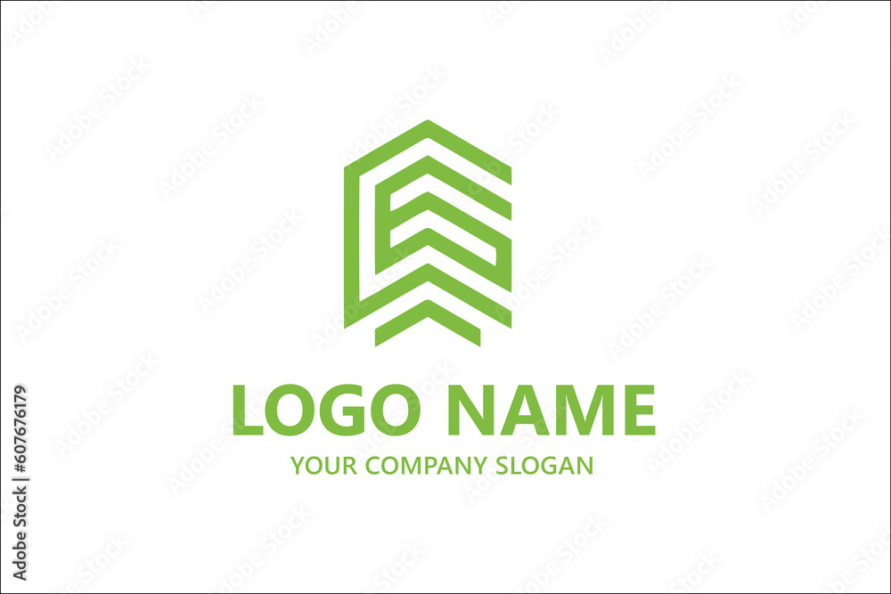 Hexagonal letter shape business logo design Hexagonal letter shape business logo design
