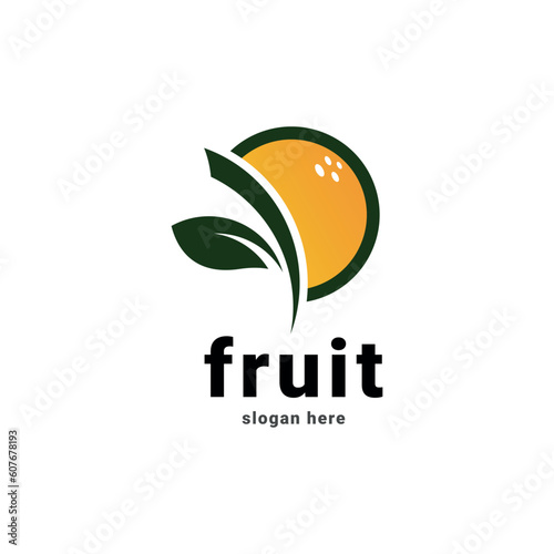 Fruits shop logo design and letter logo