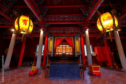 The Da Longdong Baoan Temple completed in 1831 dedicated to Bao Sheng Da Di in Taipei Taiwan photo