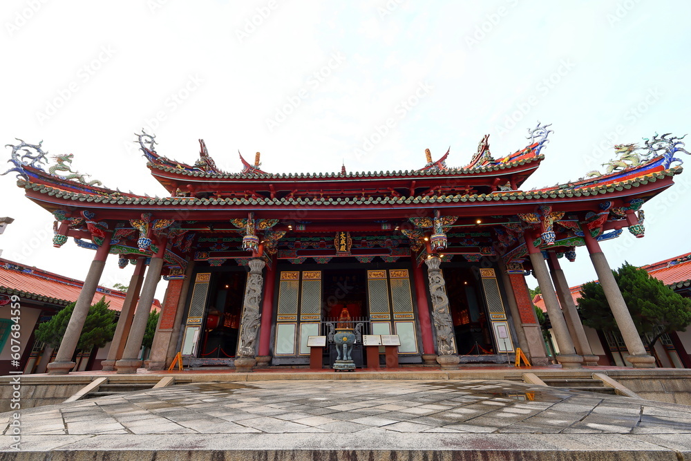 Fototapeta premium Taipei Confucius Temple, a Confucian temple featuring traditional architecture in Taipei, Taiwan.