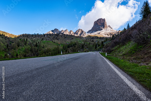 Alpine road in the dolomites