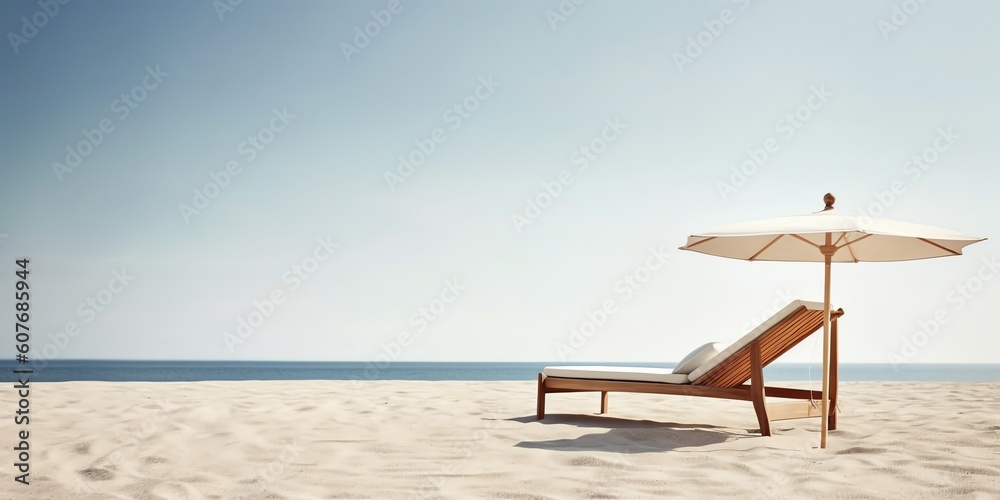 Siesta on beach illustration for background product presentation ...