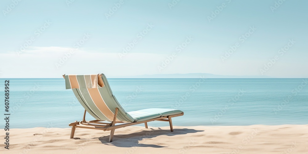 Siesta on beach illustration for background product presentation ...